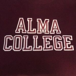 Alma college size L sweatshirt